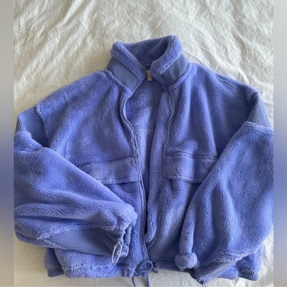 Free People Seeing Stars Fleece Teddy Jacket - Picture 5 of 8